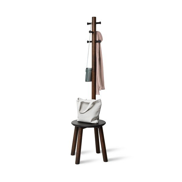 Fekete-natúr színű kaucsukfa fogas Pillar – Umbra-image-3