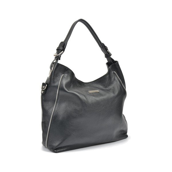 Iris fekete bőr kézitáska - Mangotti Bags-image-2