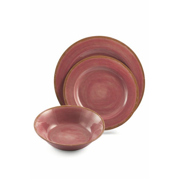 Lucia 18 db-os színes melamin étkészlet - Villa d'Este-image-2