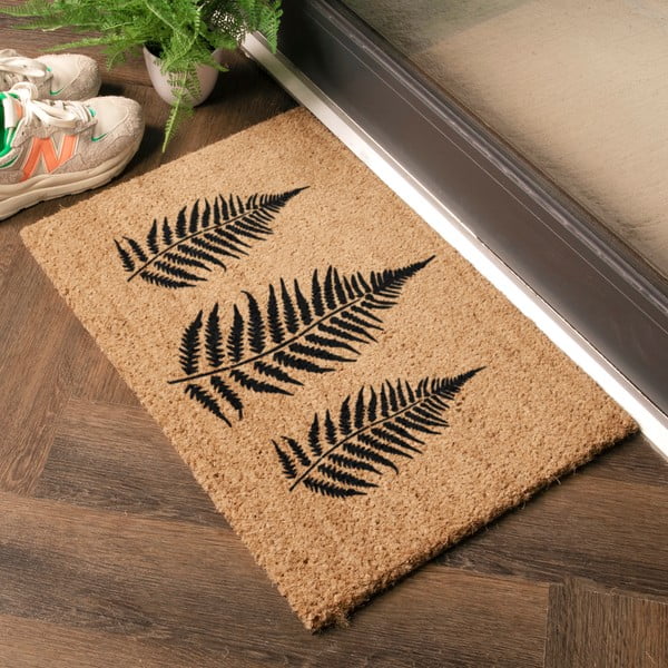 Kókuszrost lábtörlő 40x60 cm Fern Leaf – Artsy Doormats-image-1