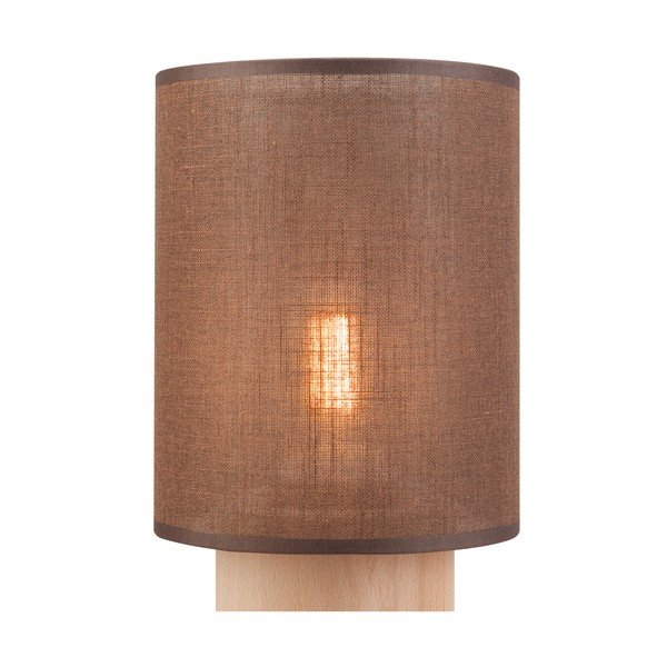 Barna asztali lámpa textil búrával (magasság 30 cm) Ari – LAMKUR-image-4