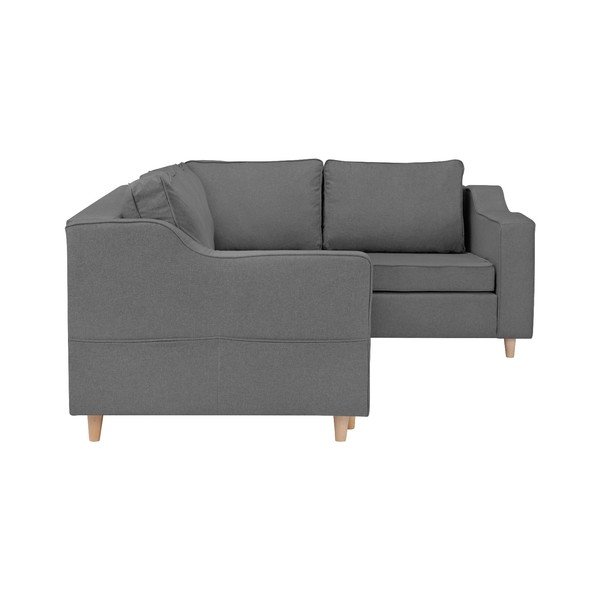Jonquille szürke négyszemélyes kinyitható kanapé, jobb oldali - Mazzini Sofas-image-4