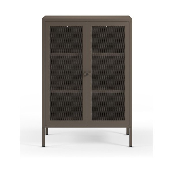 Szürke fém szekrény 70x100x40 cm Fayna – Marckeric