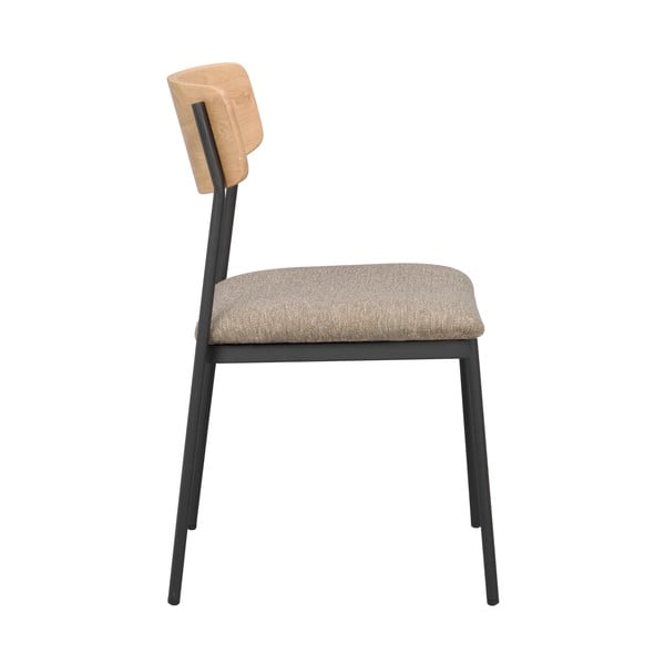 Bézs-natúr színű étkezőszék szett 2 db-os Maymont – Rowico-image-3