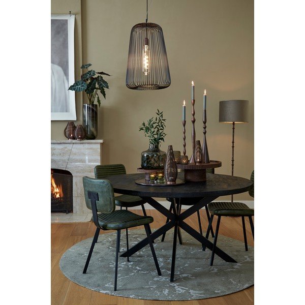 Khaki kerek szőnyeg ø 200 cm Sjors – Light & Living-image-3