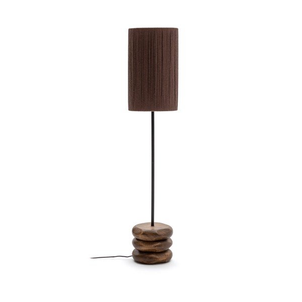 Sötét natúr színű akácfa állólámpa (magasság 147 cm) Kor – Kave Home