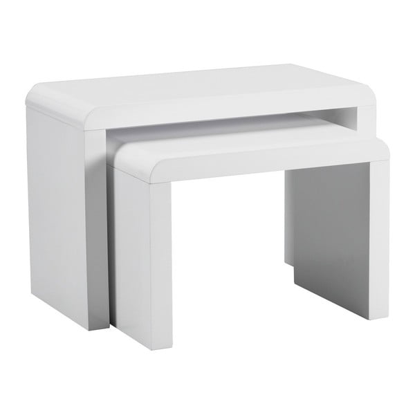 Cuttack fehér dohányzóasztal szett, 2 db-os - Design Twist