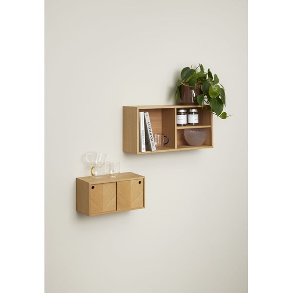 Polc tölgyfa dekorral Collect - Hübsch-image-1