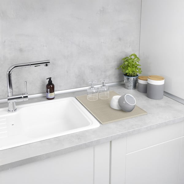 Bézs gumi edénycsepegtető alátét 40x30 cm Maxi – Wenko-image-3