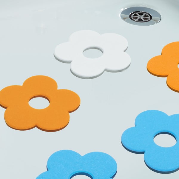 Gyerek csúszásgátló alátét szett fürdőkádba  5 db-os 12x11,5 cm Funky – Spirella-image-1