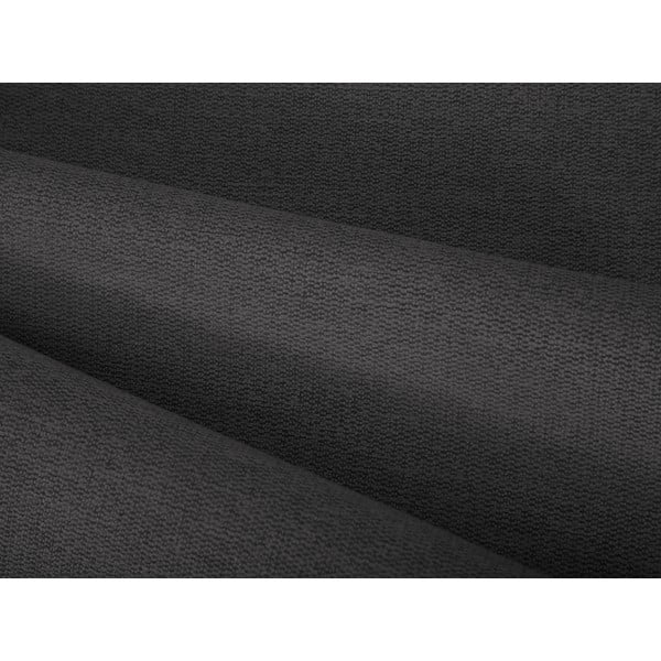 Sötétszürke kárpitozott ágyneműtartós franciaágy ágyráccsal 200x200 cm Casey – Mazzini Beds-image-1