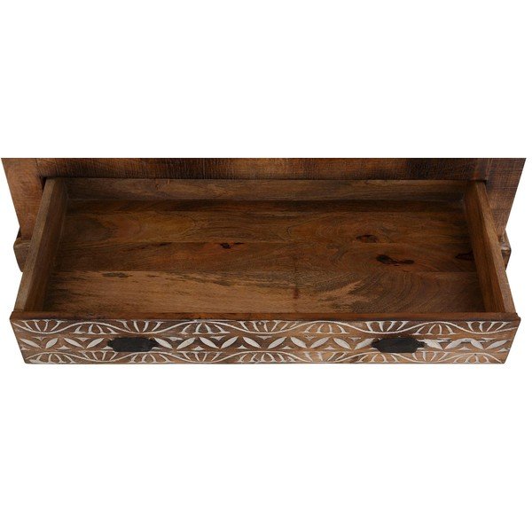 Barna mangófa ruhásszekrény 190x45 cm Maneesh – Støraa-image-4