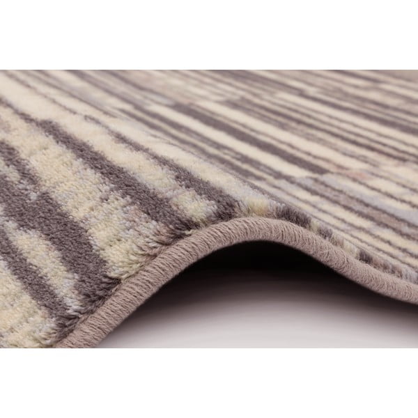 Szürke gyapjú szőnyeg 133x180 cm Grids – Agnella-image-2