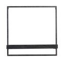 Matt fekete jegenyefenyő fali polc Maddison – Light & Living