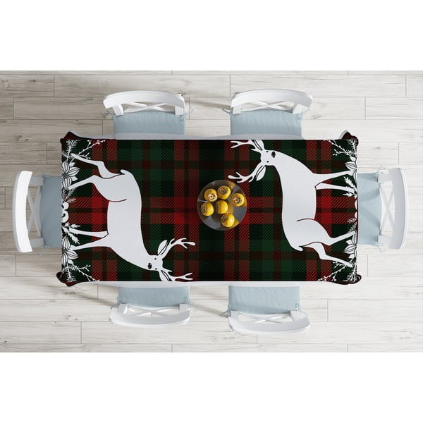 Tartan karácsonyi pamutkeverék asztalterítő, 140 x 180 cm - Minimalist Cushion Covers-image-1