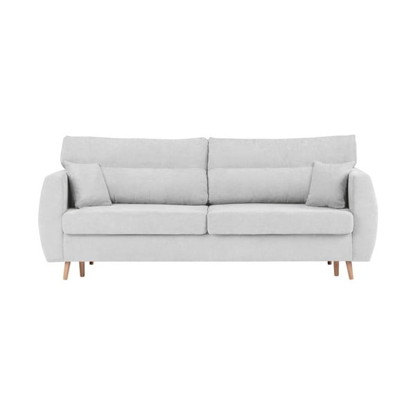 Sydney háromszemélyes ezüstszínű kinyitható kanapé tárolóval, 231 x 98 x 95 cm - Cosmopolitan design