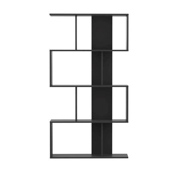 Fekete könyvespolc 89x165 cm Sigma - TemaHome 