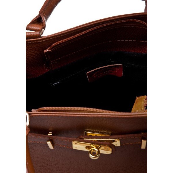 Petronella Cognac konyakbarna kézitáska - Massimo Castelli-image-3