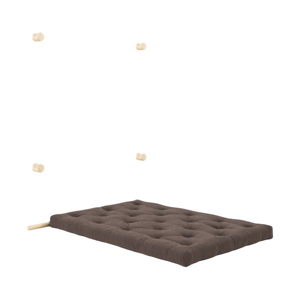 Sötétbarna kordbársony kinyitható kanapé 135 cm Hooked – Karup Design-image-4