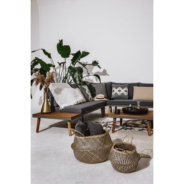 Lustio szürke kerti kanapé akácfa szerkezettel - Bonami Selection-image-2