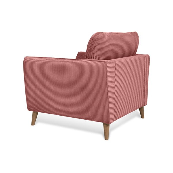 Rózsaszín kordbársony fotel Paris – Scandic-image-4