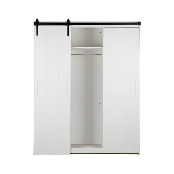 Luuk fehér beépített szekrény tolóajtóval - WOOOD-image-3