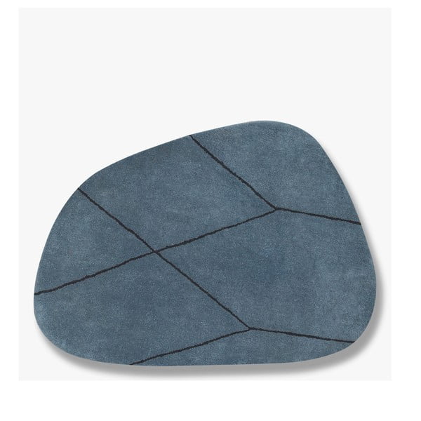 Kék gyapjú szőnyeg 150x200 cm Shape – Mette Ditmer Denmark