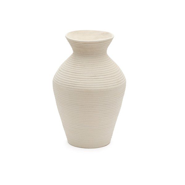 Krémszínű papírmasé magas váza (magasság 51 cm) Pria – Kave Home