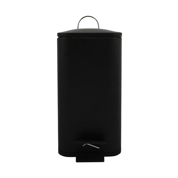 Matt fekete acél pedálos szemetes 5 l   Erik – Spirella-image-3