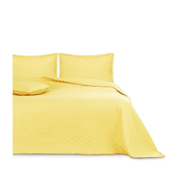 Meadore sárga ágytakaró, 220 x 240 cm - AmeliaHome
