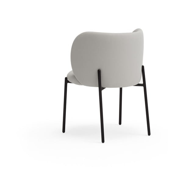 Világosszürke kárpitozott étkezőfotel szett 2 db-os Mogi – Teulat-image-3