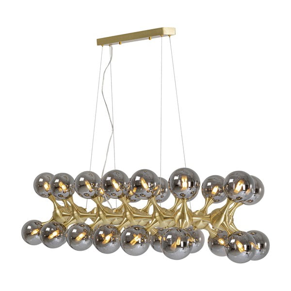 Szürke-aranyszínű függőlámpa ø 12 cm Atomic – Kare Design-image-3