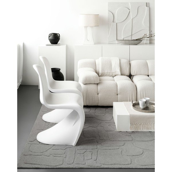 Szürke gyapjú szőnyeg 160x230 cm Morphic Dunes – Agnella-image-3