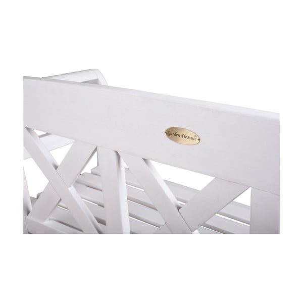 Fehér tömörfa kerti pad Vancouver - Garden Pleasure-image-1