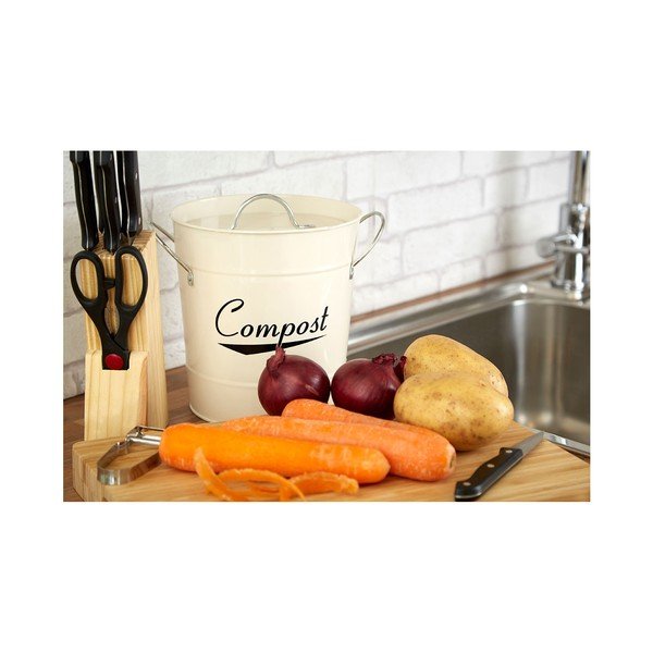 Fehér komposztáló 3 l Coronet – Premier Housewares-image-1