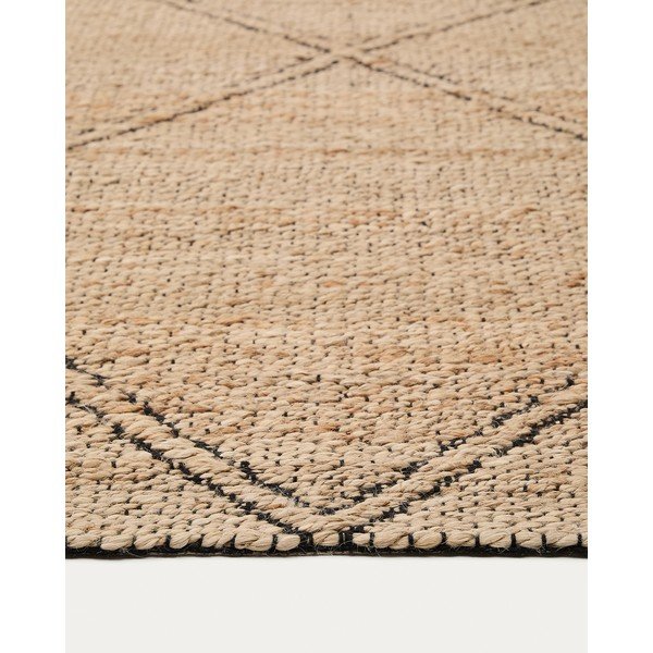 Natúr színű kézi szövésű juta szőnyeg 160x230 cm Vallalta – Kave Home-image-2
