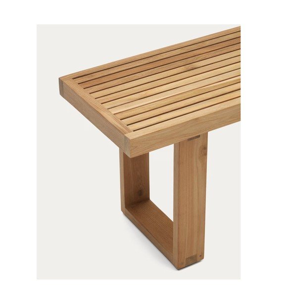 Natúr színű tömörfa kerti pad Canadell – Kave Home-image-3