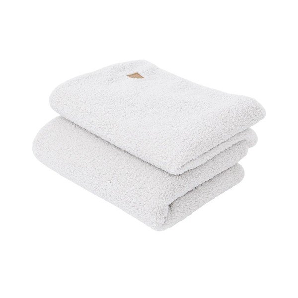 Fehér sherpa gyerek takaró 100x77 cm – Meowbaby-image-2