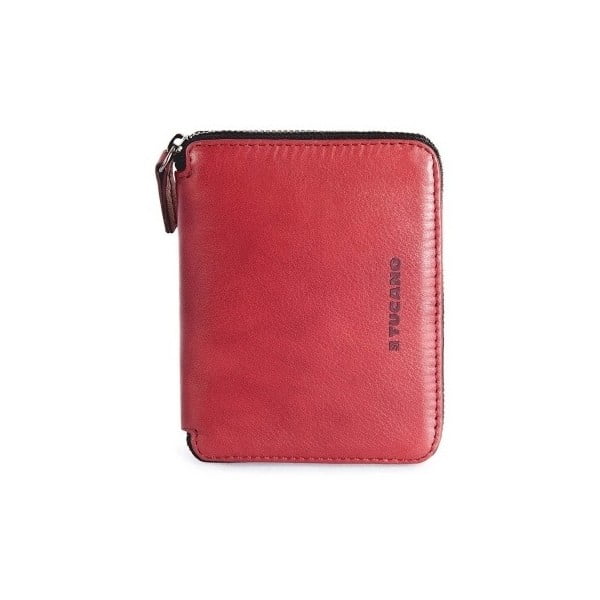 Sicuro piros pénztárca, olasz bőrből - Tucano