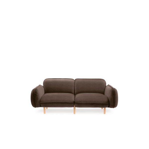 Sötétbarna buklé kanapé 188 cm Bean – EMKO