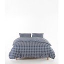 Szürke egyszemélyes renforcé pamut ágyneműhuzat 140x200 cm Linear Calm Geometric – Mila Home Luxury