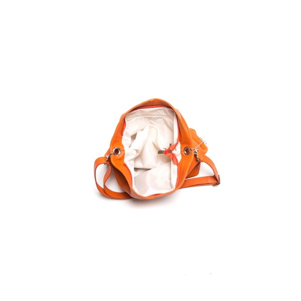 Gilliana narancssárga bőr kézitáska - Luisa Vannini-image-3