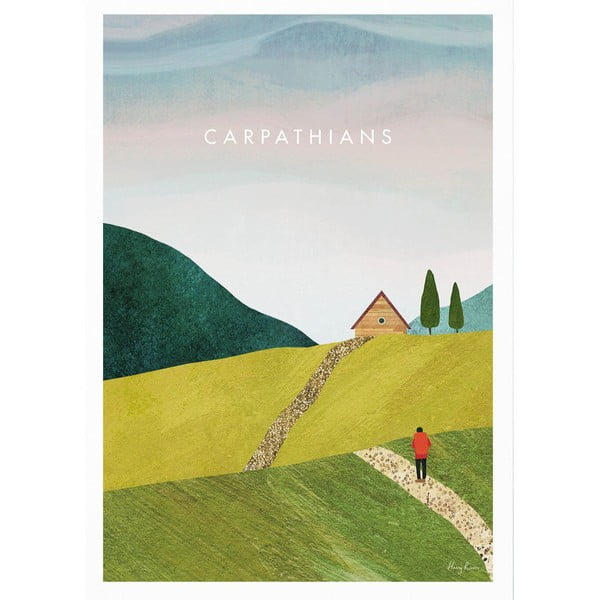 Poszter 50x70 cm Carpathians – Travelposter