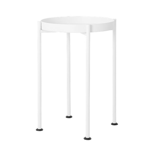 Hanna fehér tárolóasztal, ⌀ 40 cm - Custom Form