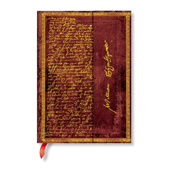 Shakespeare keményfedeles vonalas jegyzetfüzet, 13 x 18 cm - Paperblanks