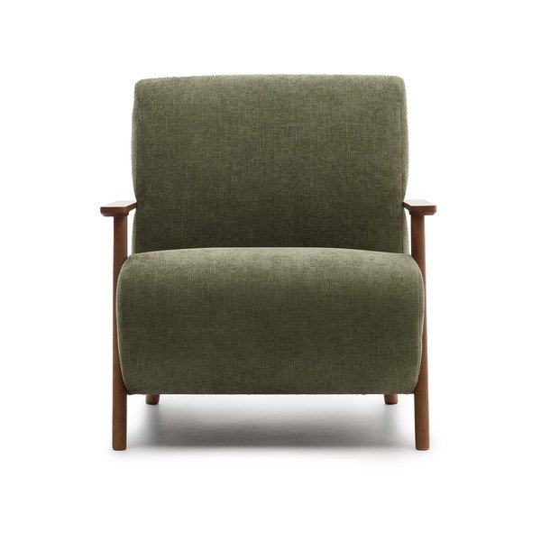 Zöld zsenília fotel Meghan – Kave Home-image-2