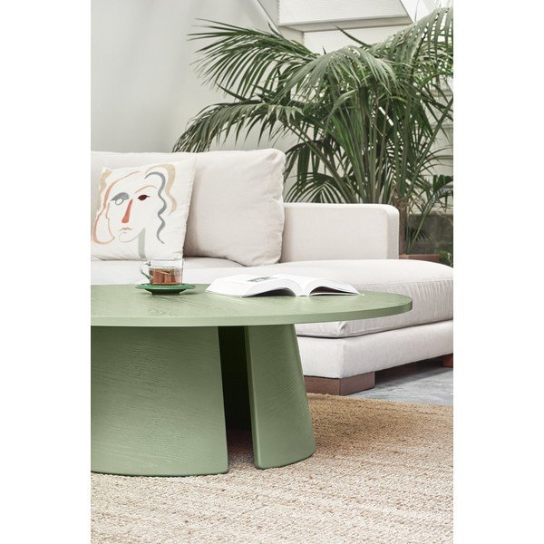 Cep zöld dohányzóasztal, ø 110 cm - Teulat-image-2