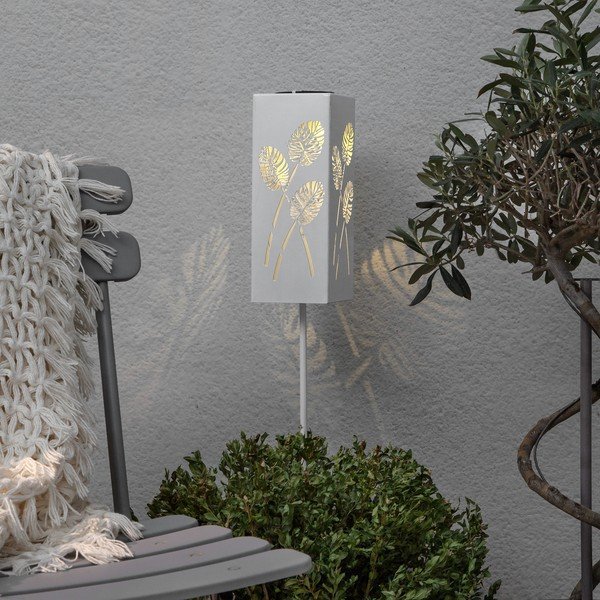 Albaleaf fehér fém napelemes világító LED dekoráció - Star Trading-image-1