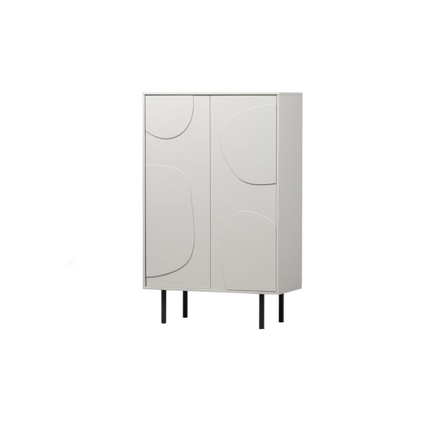 Világosszürke borovi fenyő szekrény 85x135 cm Cadiz – WOOOD-image-3