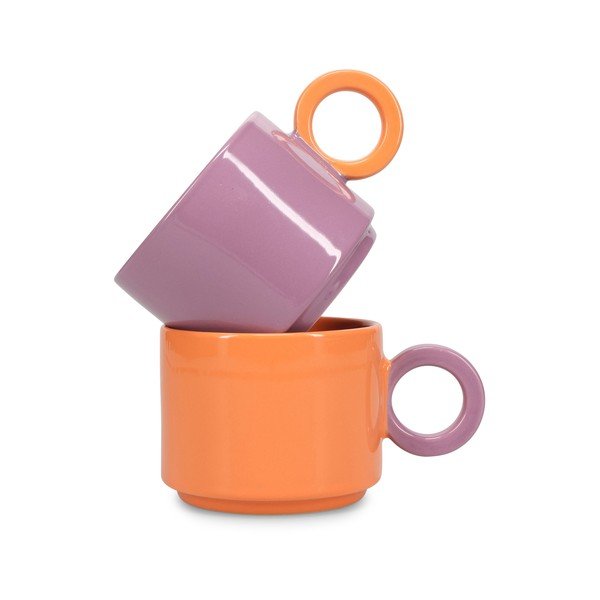 Narancssárga kőedény bögre 280 ml Lou – ONA-image-2